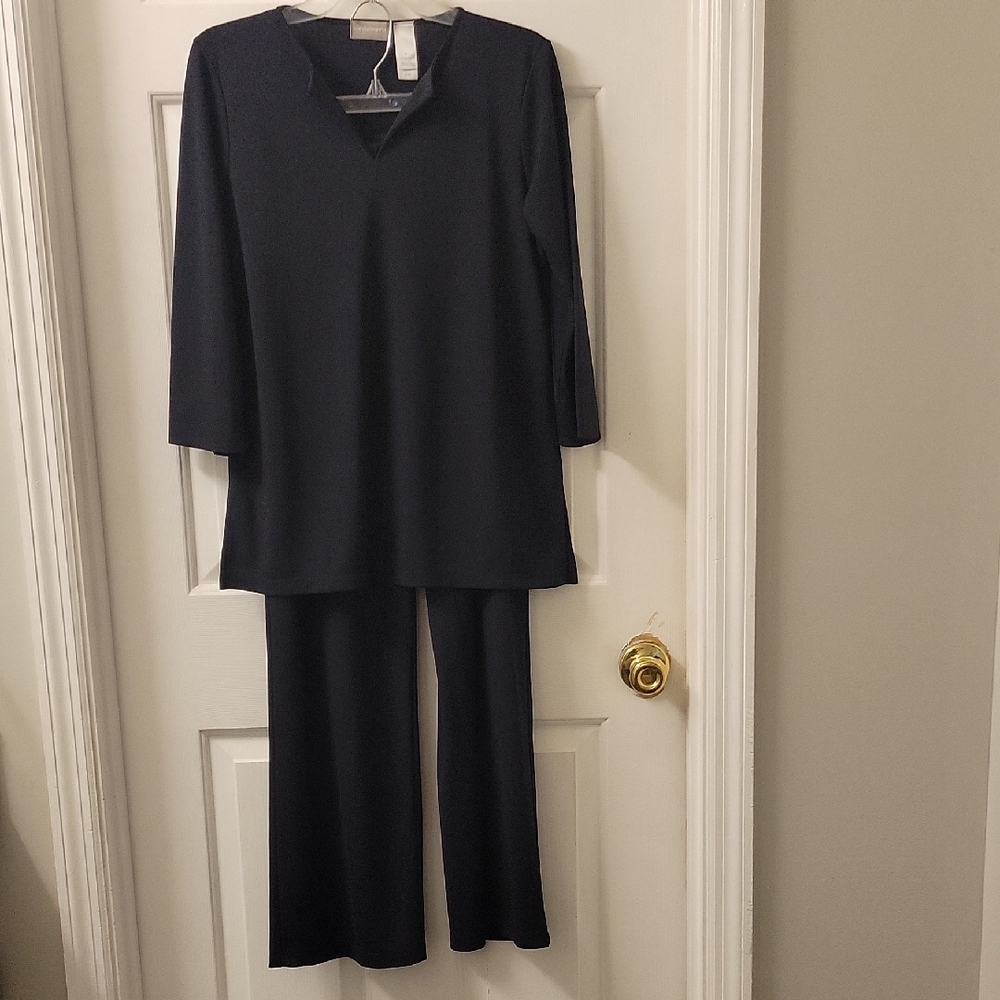 Navy Blue Liz ClaiborneTwo-Piece Pants Set